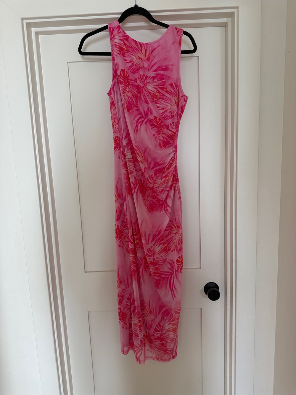 Pink Floral Maxi Wedding Dress - Unbranded